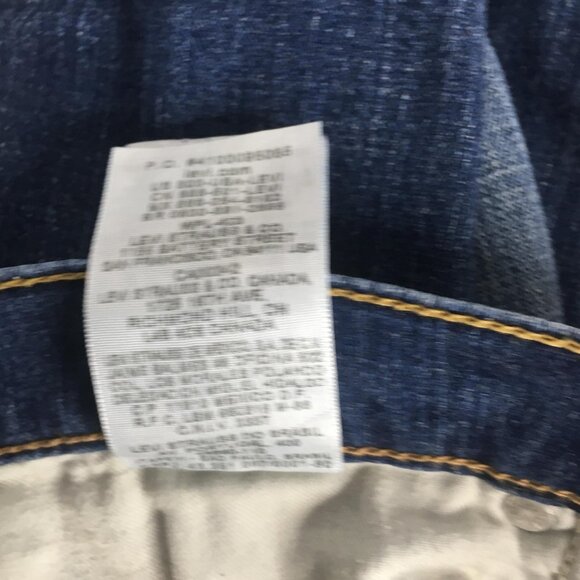 Levis 524 Too Superlow Jeans Womens 7 Blue Bootcut Low Rise Stretch Denim - Picture 10 of 16